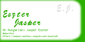 eszter jasper business card